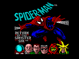 Spider-Man - Return of the Sinister Six (Europe) Title Screen